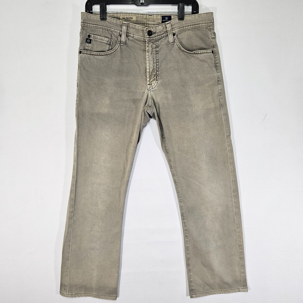 AG Adriano‎ Goldschmied The Protege Straight leg Pants Gray Size 31x34